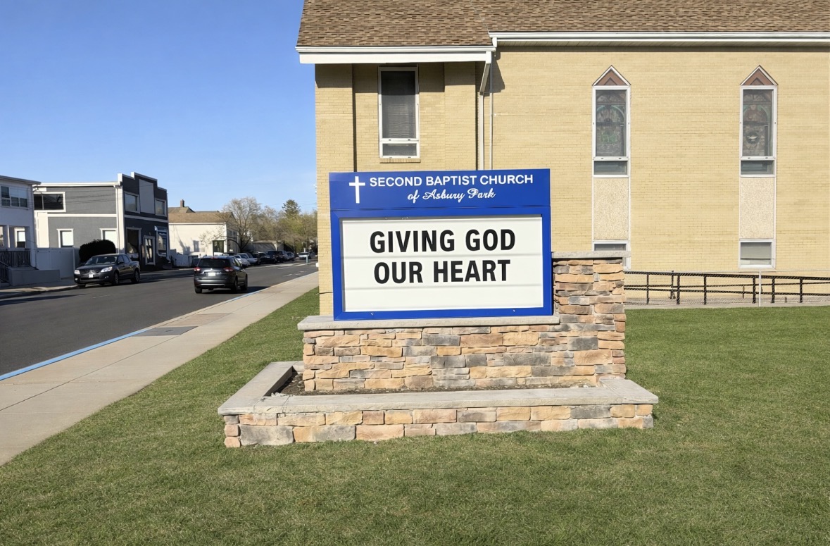 2nd Baptist Church Monument Sign custom signage
